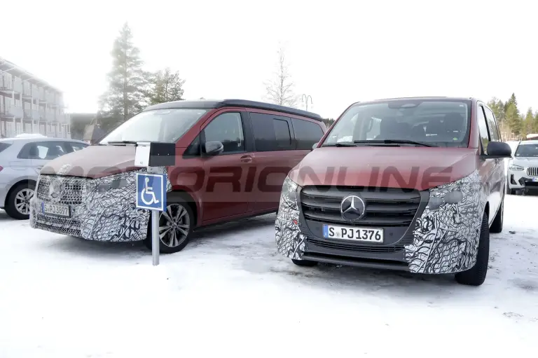 Mercedes Classe V ed EQV restyling - Foto Spia 21-02-2023 - 8