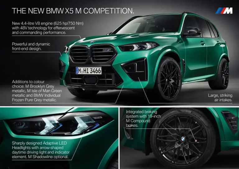 BMW X5 M Competition ed X6 M Competition 2024 - 180