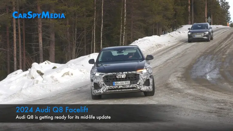 Audi Q8 2024 prototipo Scandinavia - 3