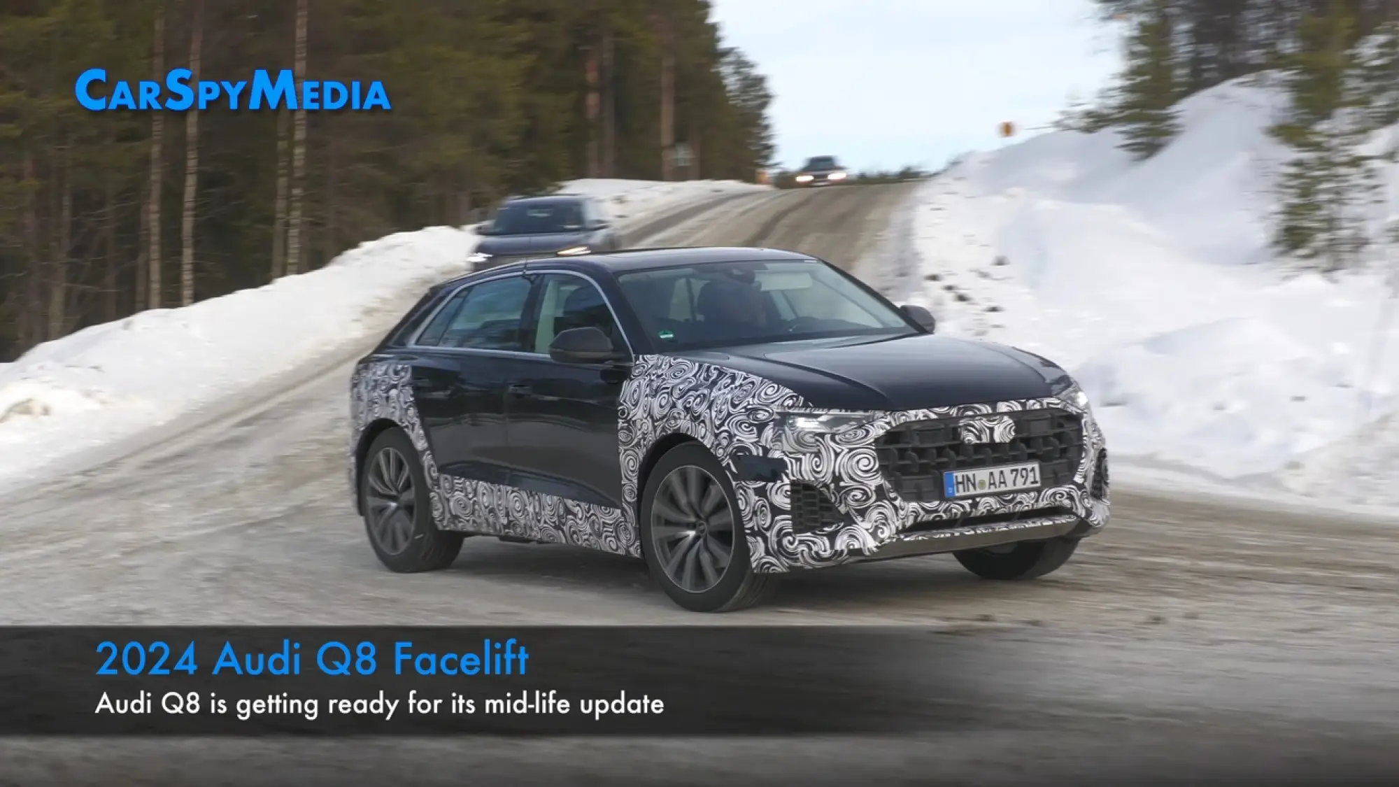 Audi Q8 2024 prototipo Scandinavia - 2