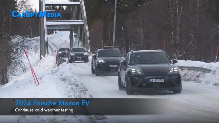 Porsche Macan EV prototipi test invernali - 6