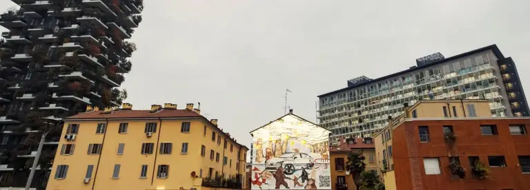 Volvo murale natalizio Milano Portanuova - 19