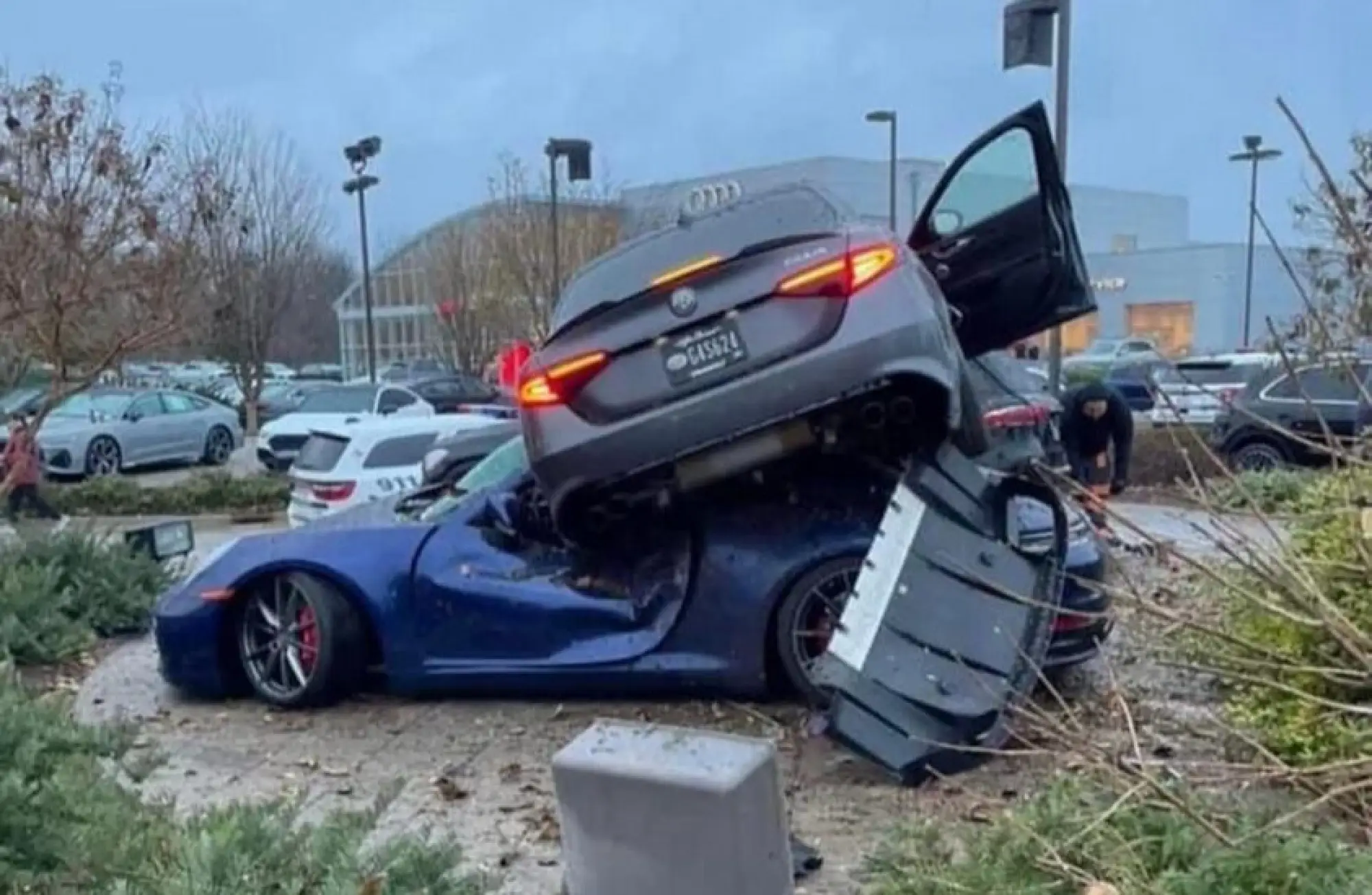 Alfa Romeo Giulia Quadrifoglio - incidente durante test drive del meccanico - 6