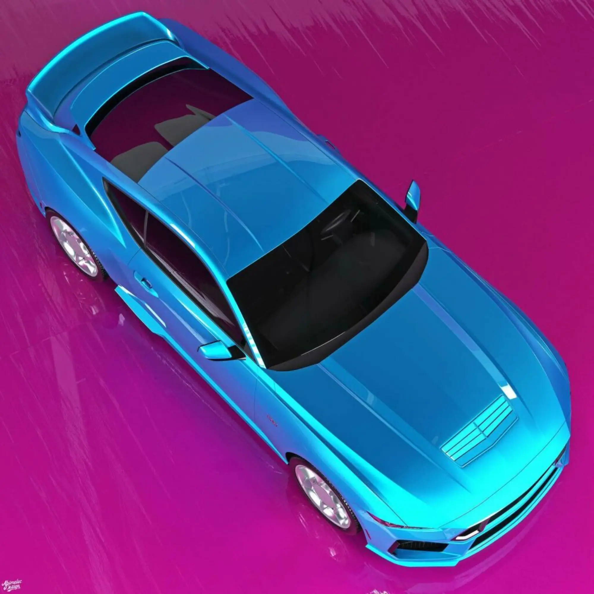 Ford Mustang 2024 - Render - 1