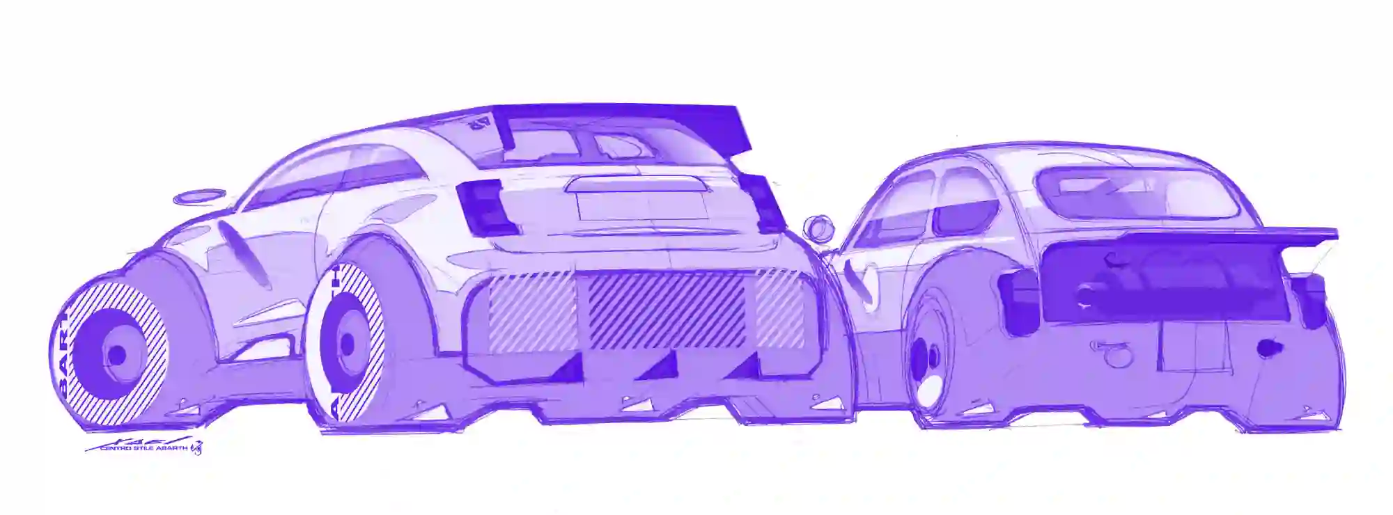 Abarth 600e - Sketches - 5