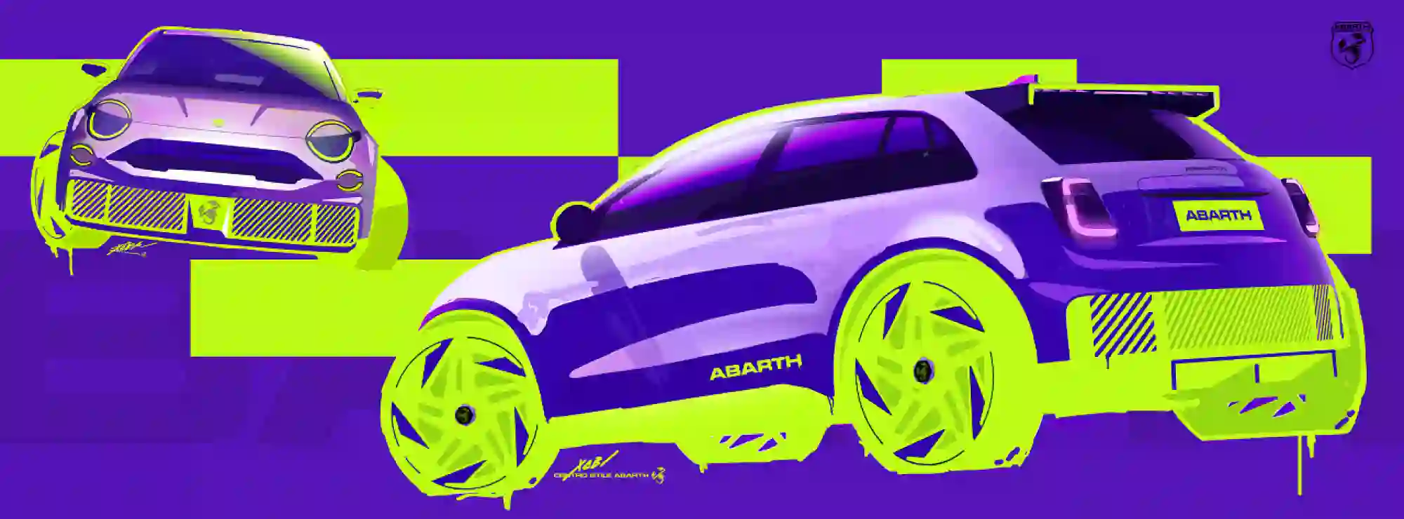 Abarth 600e - Sketches - 6