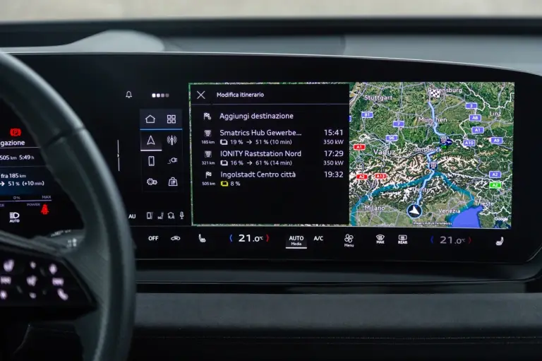 Audi e-tron trip planner - 16