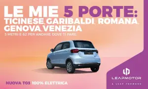 Leapmotor T03 - Campagna di lancio Milano e Roma