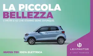 Leapmotor T03 - Campagna di lancio Milano e Roma