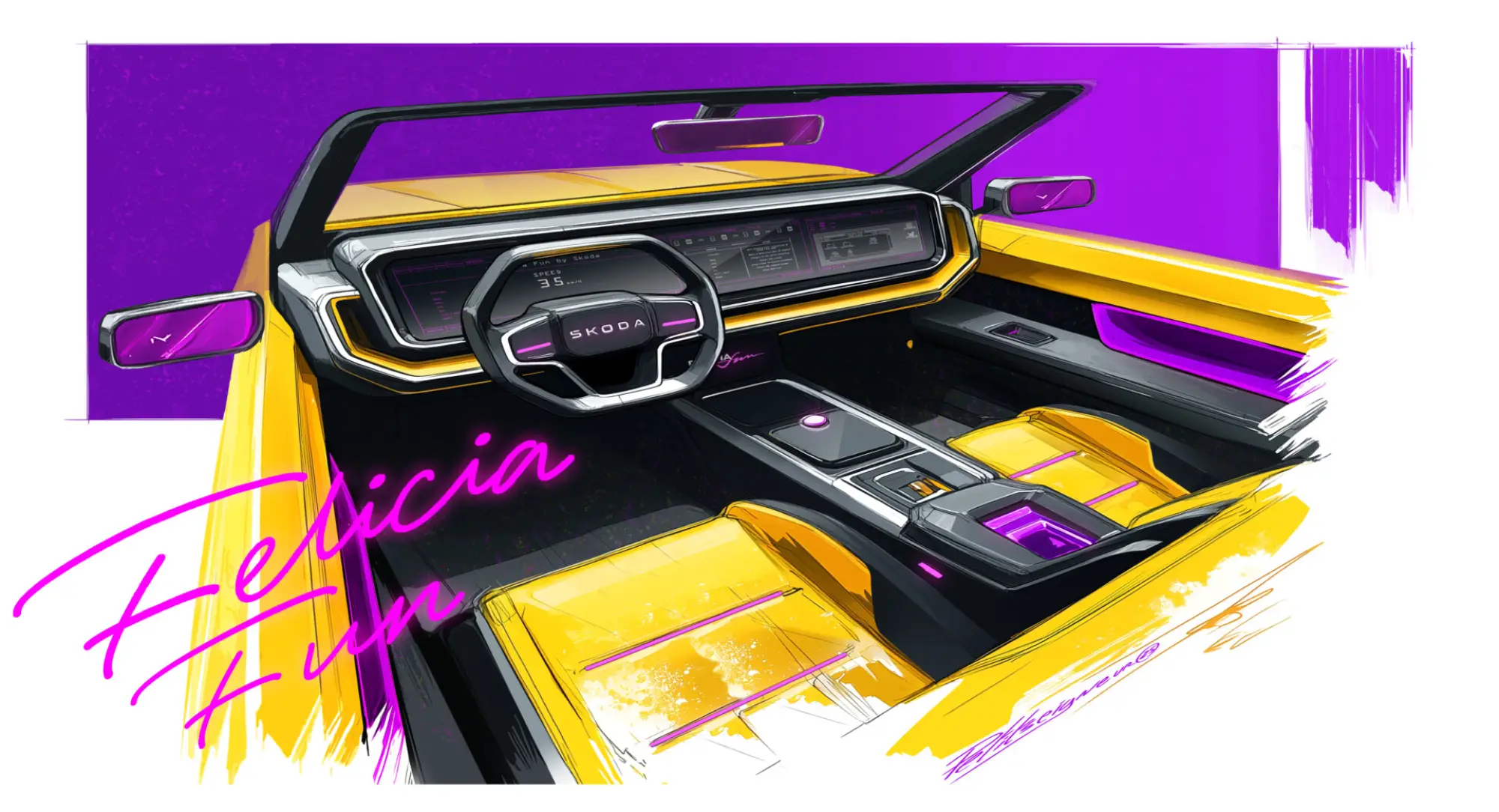 Skoda Felicia Fun moderna - Render - 6