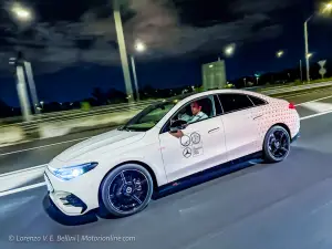 Mercedes CLA 250 EQ sul GRA di Roma