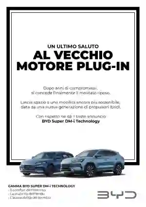 BYD - Campagna addio vecchio motore ibrido plug-in