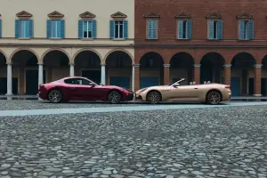 Maserati GranTurismo Rosso Velluto e GranCabrio Oro Lirico