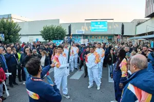Stellantis - Fiamma olimpica Pomigliano