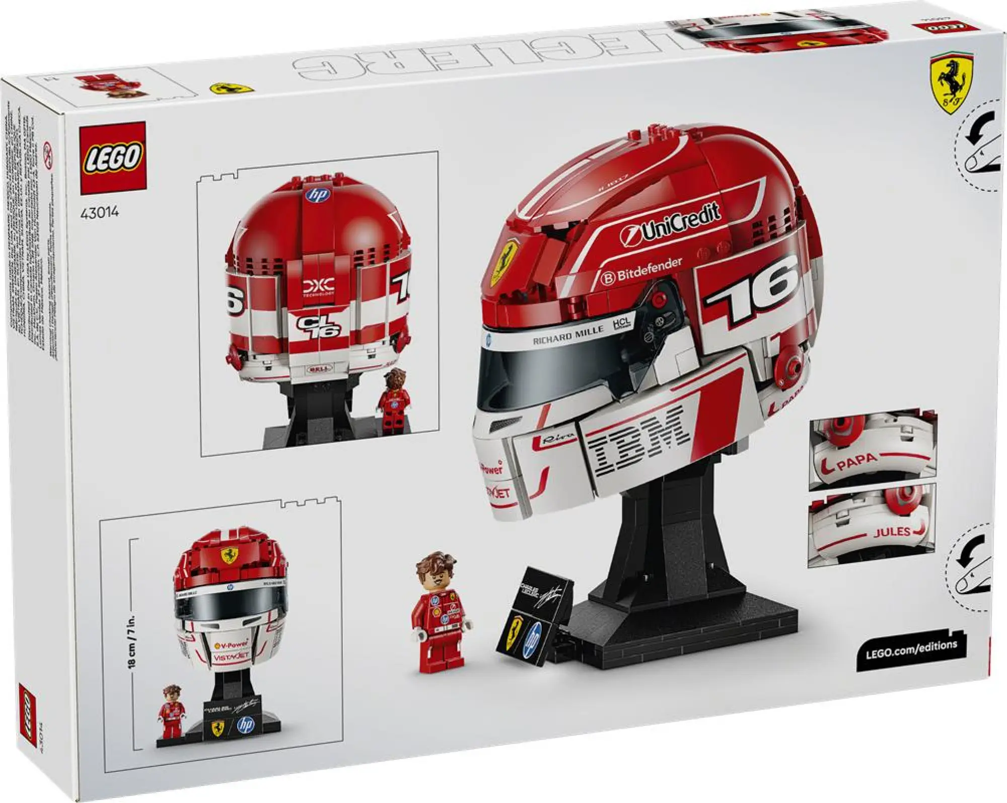 Set LEGO Caschi Scuderia Ferrari F1 - 7