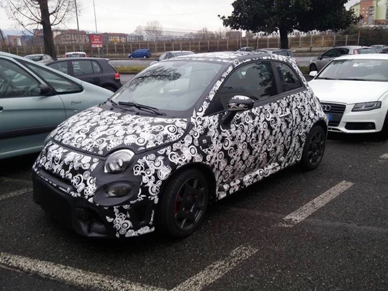 Abarth 500 facelift - Foto spia 19-02-2016