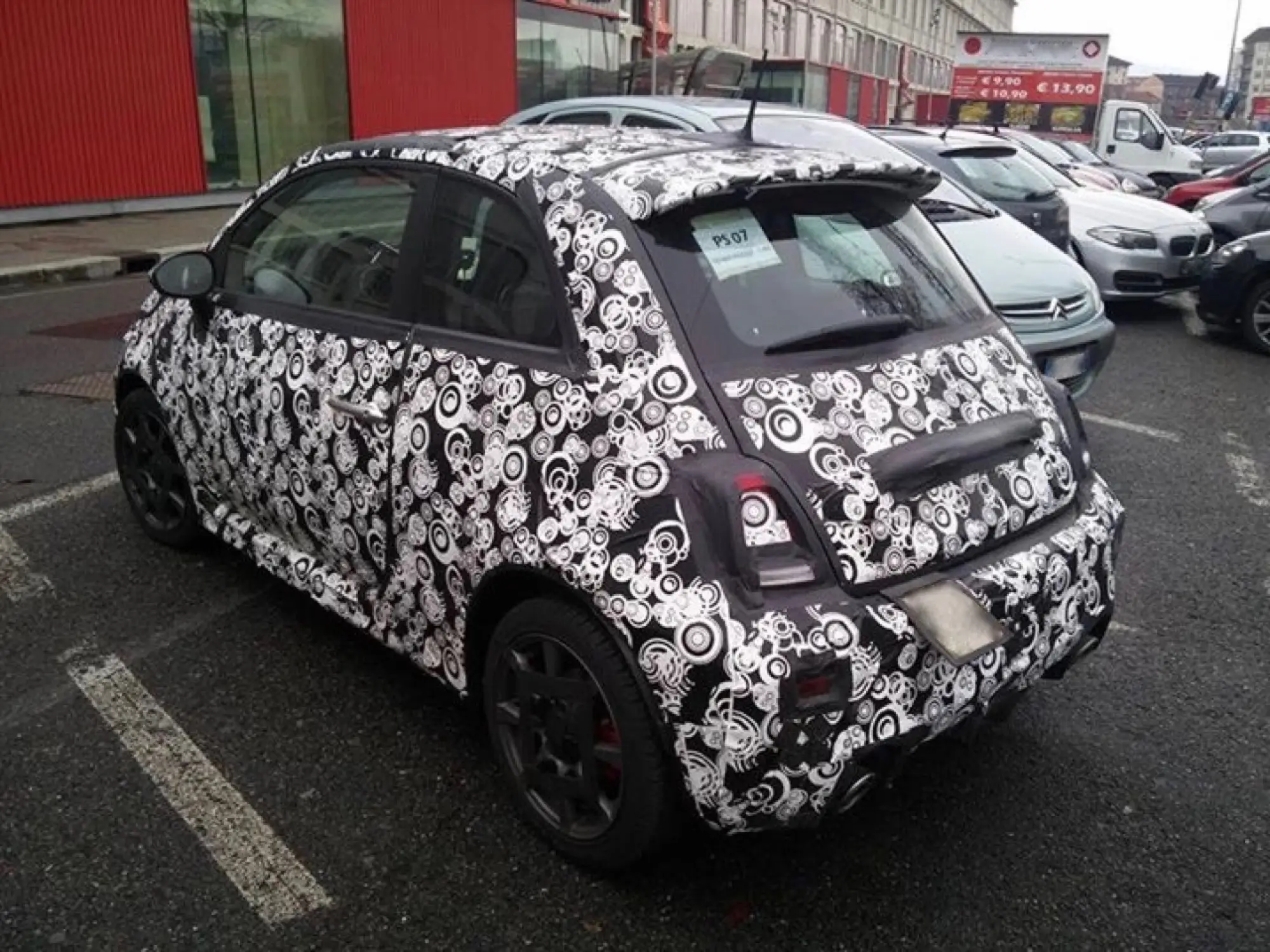 Abarth 500 facelift - Foto spia 19-02-2016 - 2