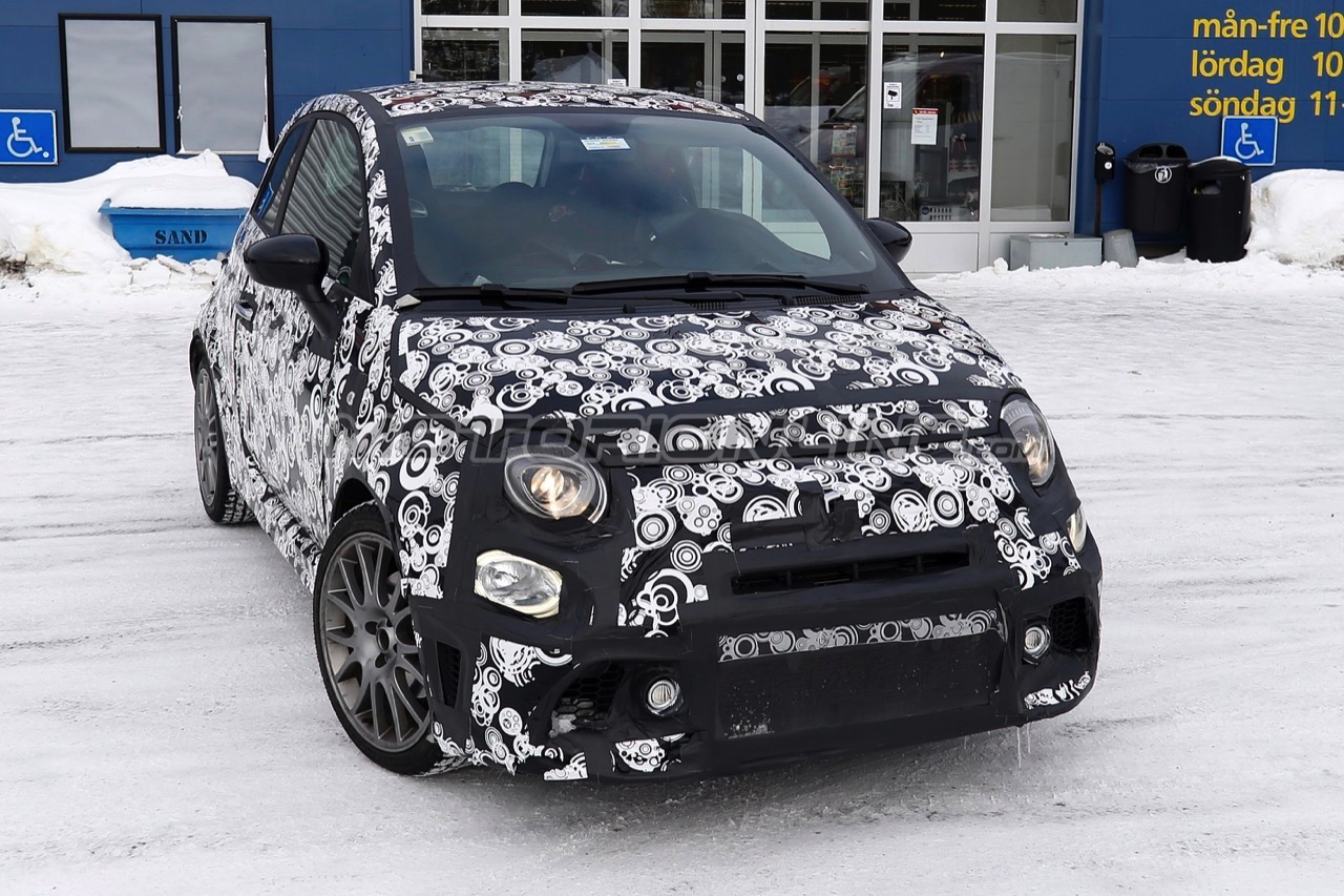 Abarth 500 Facelift - Foto spia 29-04-2016