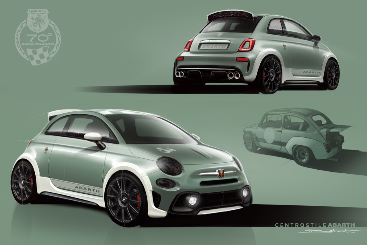 Abarth 695 70° Anniversario e Spoiler ad Assetto Variabile  