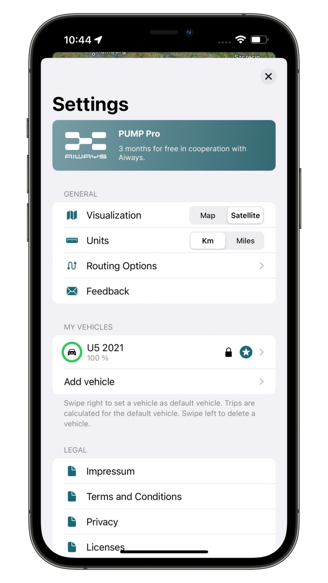 Aiways U5 app PUMP - Foto