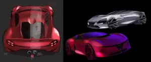 Alfa Romeo 8C - rendering by Yung Presciutti