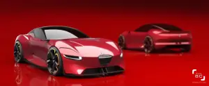 Alfa Romeo 8C - rendering by Yung Presciutti