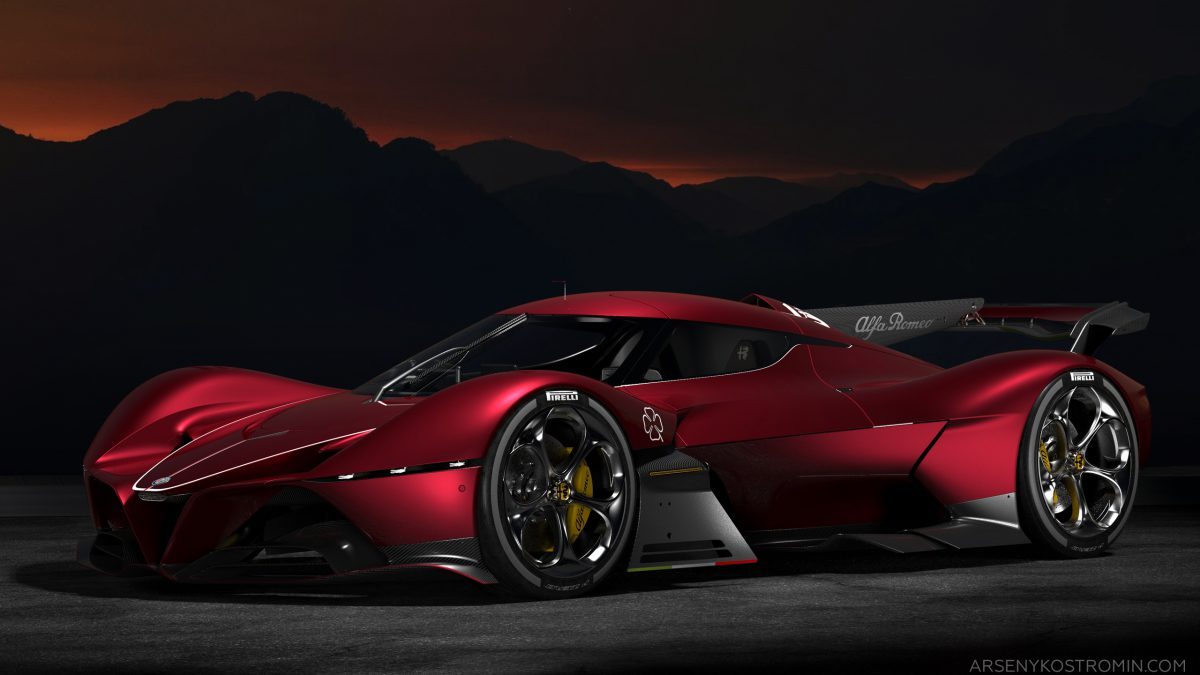 Alfa Romeo C8-R Tazio - Rendering by Arseny Kostromin