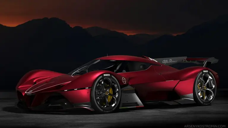 Alfa Romeo C8-R Tazio - Rendering by Arseny Kostromin - 1