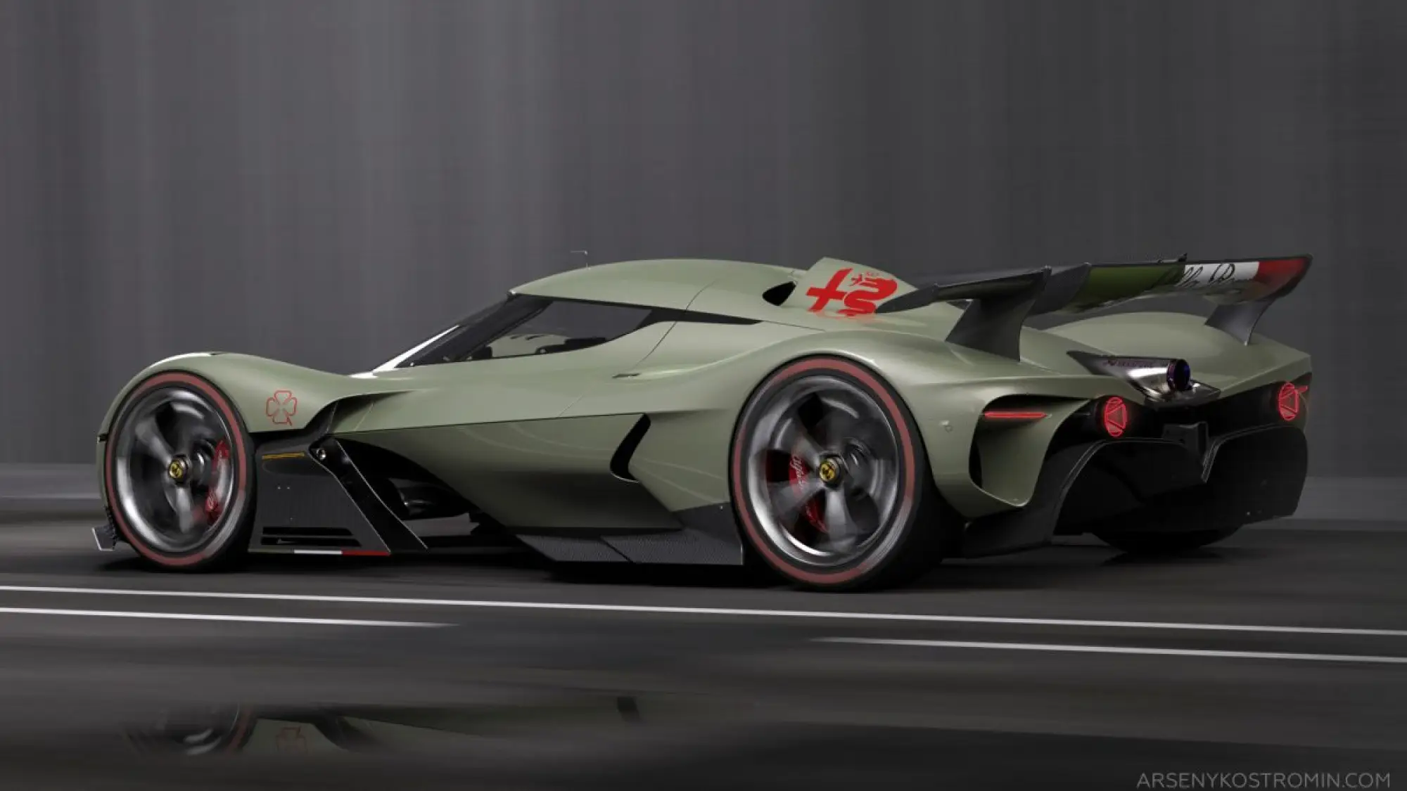 Alfa Romeo C8-R Tazio - Rendering by Arseny Kostromin - 21