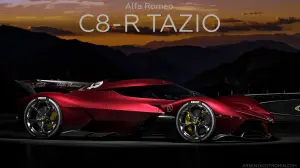 Alfa Romeo C8-R Tazio - Rendering by Arseny Kostromin - 25