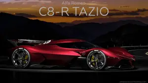 Alfa Romeo C8-R Tazio - Rendering by Arseny Kostromin