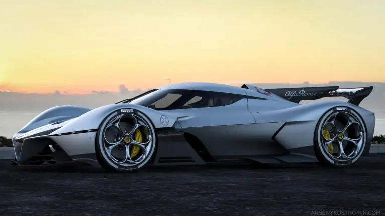 Alfa Romeo C8-R Tazio - Rendering by Arseny Kostromin - 27