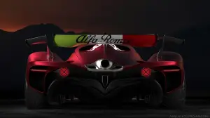 Alfa Romeo C8-R Tazio - Rendering by Arseny Kostromin