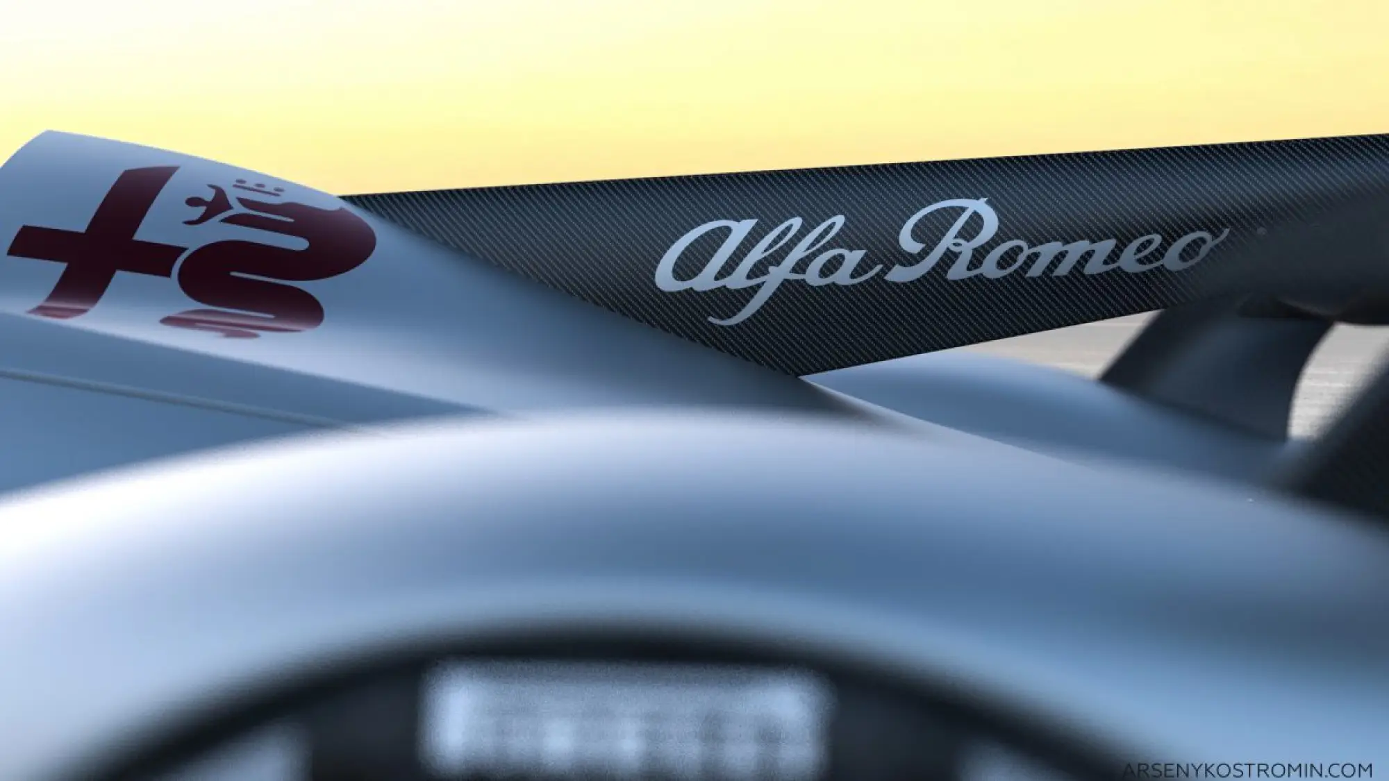 Alfa Romeo C8-R Tazio - Rendering by Arseny Kostromin - 8