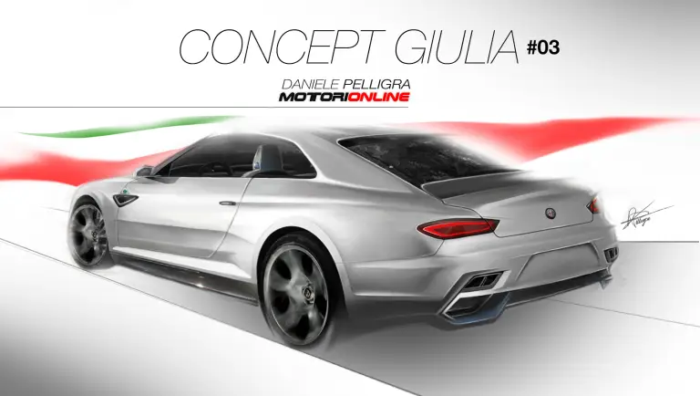 Alfa Romeo Giulia Concept by Daniele Pelligra - 3