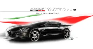 Alfa Romeo Giulia Concept by Daniele Pelligra - 4