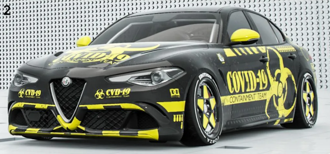 Alfa Romeo Giulia - Forza Horizon - Livrea Covid-19