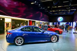 Alfa Romeo Giulia Quadrifoglio - foto dello stand al Salone di Francoforte 2015