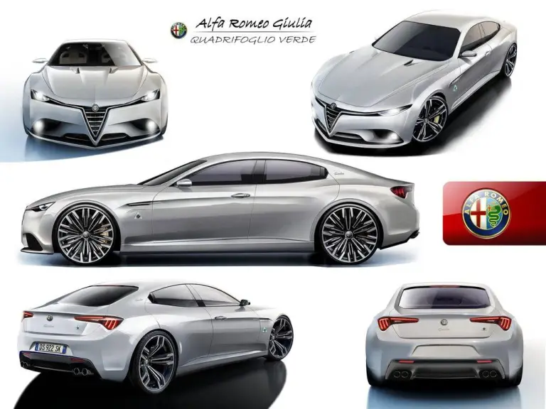 Alfa Romeo Giulia - rendering - 2