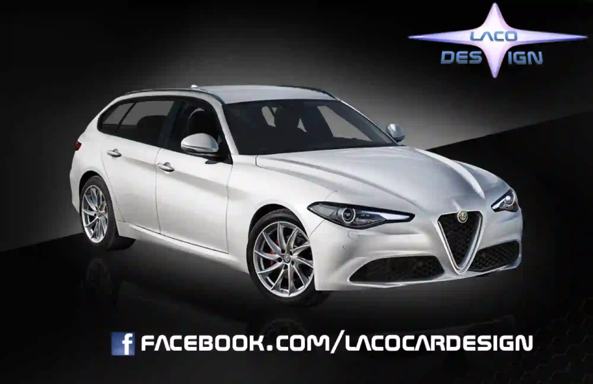 Alfa Romeo Giulia Sportwagon - rendering by LACO Design - 1