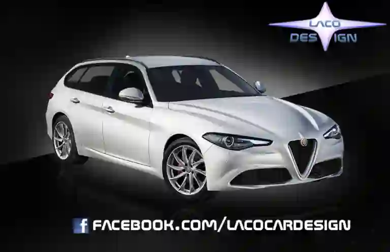 Alfa Romeo Giulia Sportwagon - rendering by LACO Design - 1