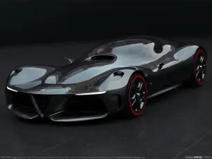 Alfa Romeo GTL Series Evo - rendering by Matteo Gentile - 3