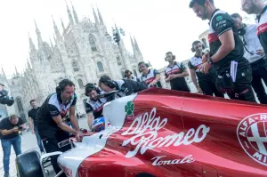 Alfa Romeo monoposto F1 a Milano - Foto
