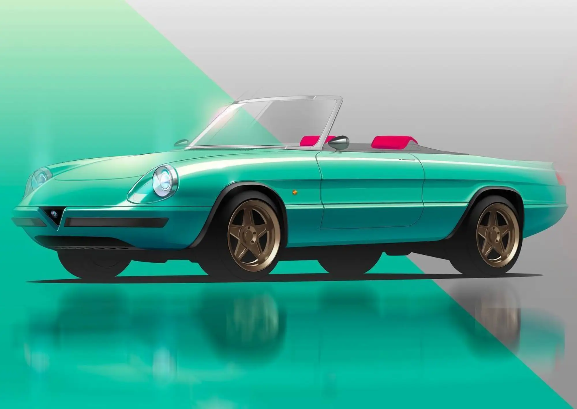 Alfa Romeo Spider Duetto - Icon-e Garage Italia - Rendering - 1