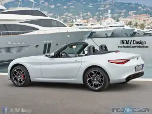 Alfa Romeo Spider render Indav Design - 2