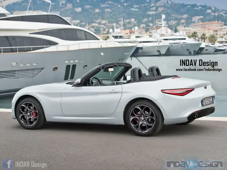 Alfa Romeo Spider render Indav Design - 2