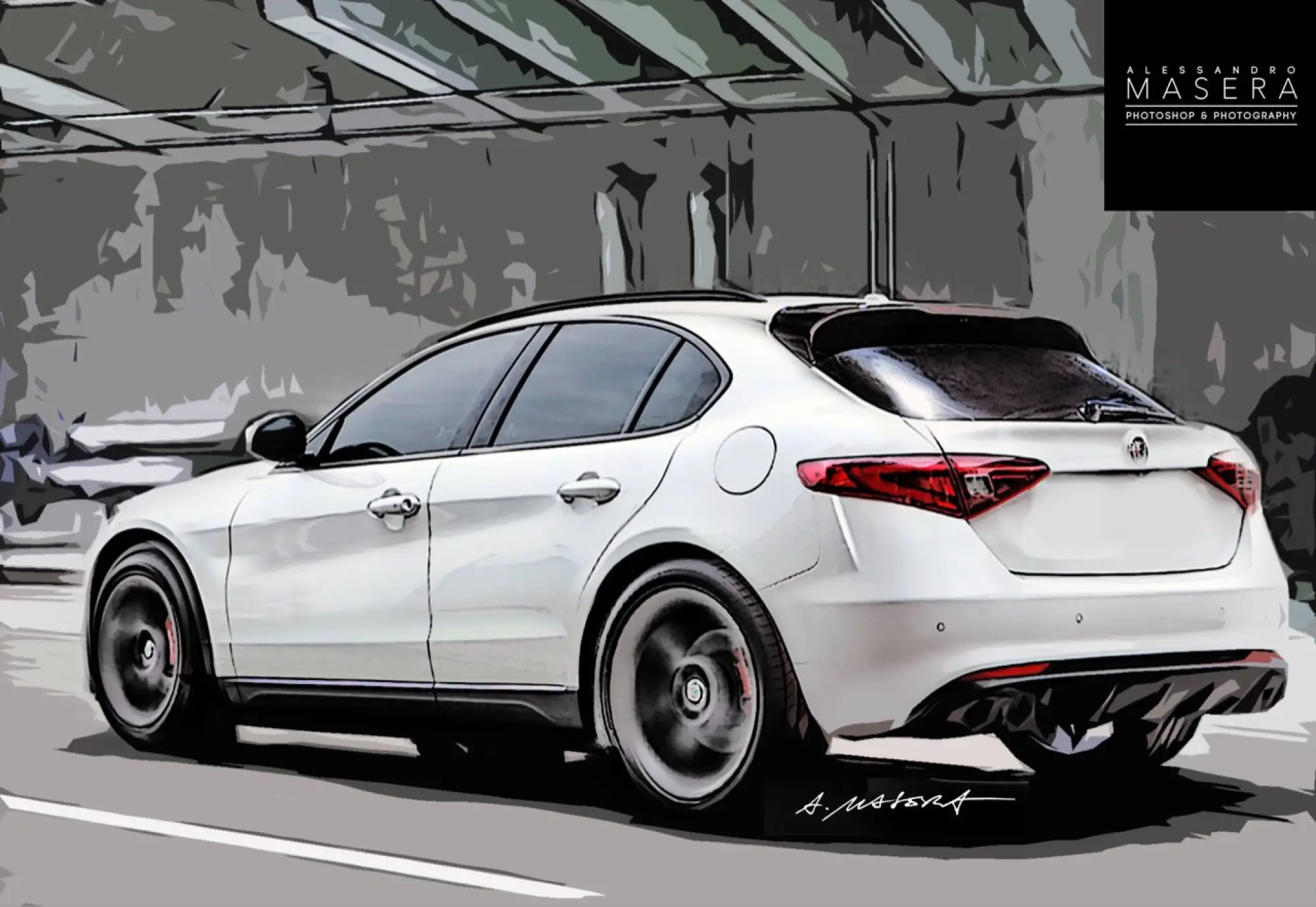 Alfa Romeo Stelvio - Rendering by Alessandro Masera - 1
