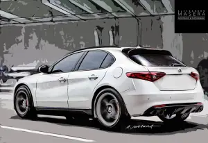 Alfa Romeo Stelvio - Rendering by Alessandro Masera