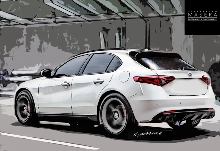 Alfa Romeo Stelvio - Rendering by Alessandro Masera - 1
