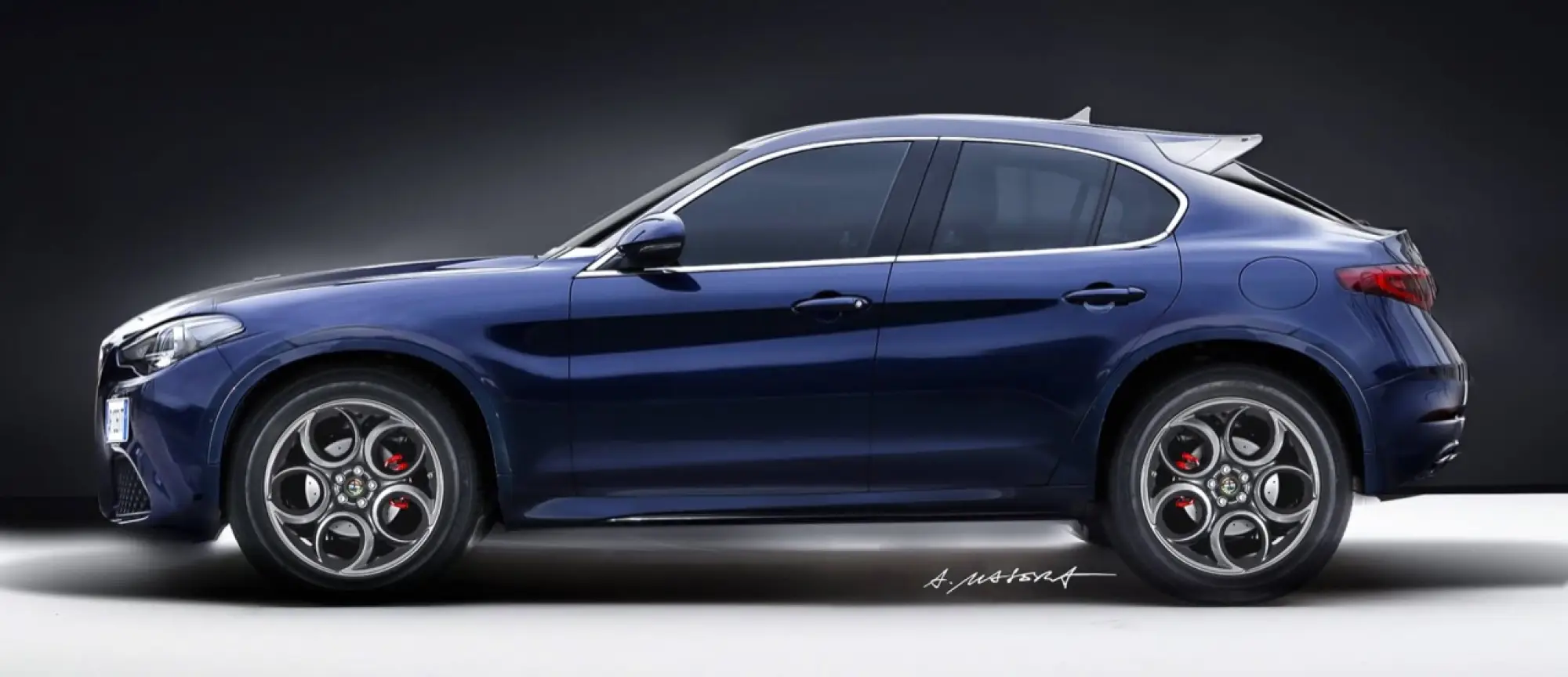 Alfa Romeo Stelvio - Rendering by Alessandro Masera - 2